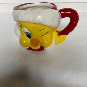 Vintage tweety bird Christmas mug,